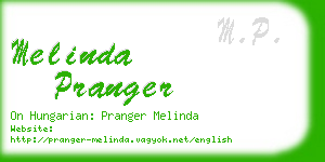 melinda pranger business card